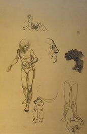 Enrique Ventura - Croquis préparatoire - Original art