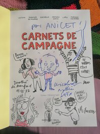 Dédicace de l'équipe de "carnet de campagne"