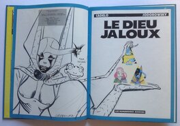 L' extraordinaire Dédicace du Héros avec sa grenouille par Silvio Cadelo sur les 2 pages