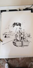 Dessin à l'encre avant la mise en couleur directe. Dessin à l'encre avant la mise en couleur directe.