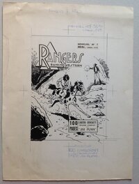 La Couverture Originale du RANGERS 7 au format entier de 23 X 31 Cm , Éo Bd Petit Format S.E.R 1958 La Couverture Originale du RANGERS 7 au format entier de 23 X 31 Cm , Éo Bd Petit Format S.E.R 1958
