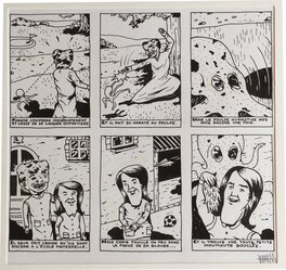 Comic Strip - Planche originale des "Praticiens de l'Infernal"