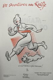 Al Severin - Hommage a Herge Kuifje - Planche originale