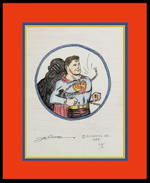 Joe Shuster - Joe Shuster Superman Commission 1985 San Diego CC - Original Illustration
