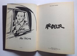 La belle dédicace de ida Mauz au revers de la première garde