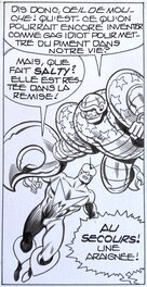Mitton BD Titans 51 Mikros planche originale no 8 comic art