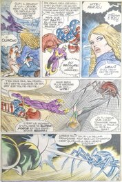 Mitton BD Titans 51 Mikros planche originale no 8 comic art d Mitton BD Titans 51 Mikros planche originale no 8 comic art d