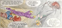 Mitton BD Titans 51 Mikros planche originale no 8 comic art f Mitton BD Titans 51 Mikros planche originale no 8 comic art f