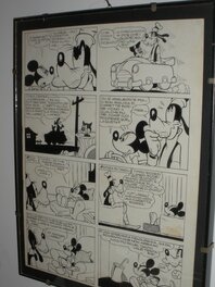 Giulio Chierchini - Giulio CHIERCHINI, Topolino e Pippo chiromante, 1957 - Planche originale