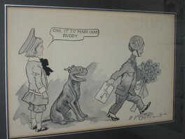 Richard Felton Outcault - Richard OUTCAULT, Buster Brown, 1905 - Original Illustration