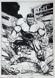 Steve Scott - Hulk, commission. - Illustration originale
