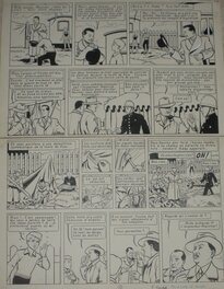 François Craenhals - François Craenhals, Pom et Teddy - Le microfilm, 1954 - Planche originale