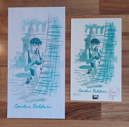 L’Original et l’ex-libris côte à côte. L’Original et l’ex-libris côte à côte.