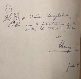 Beau buste Tintin Et Milou par Hergé dans Le Crabe