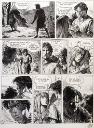 Planche originale - Delaby, L'étoile Polaire, Tome 2 : La nuit comme un cheval arabe, planche n°31, 1994.