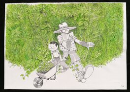 Couverture originale Le potager Rocambole