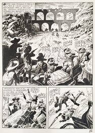 José Ortiz - Ortiz, Maxi Tex#8, Il treno Blindato, planche n°22, 2004. - Comic Strip