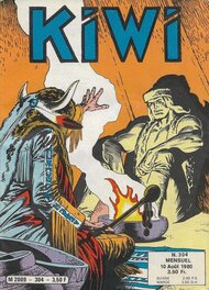 Kiwi 304 couverture originale par Jean-Yves Mitton - comic art Kiwi 304 couverture originale par Jean-Yves Mitton - comic art