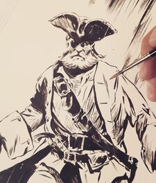 Detail de l'encrage Detail de l'encrage