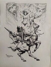 Jaime Brocal Remohí - Diosa Muerte/ La déesse de la Mort - Original Illustration