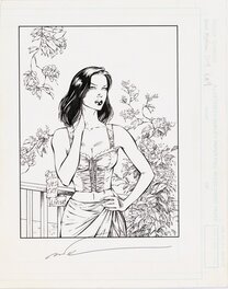 Marc Silvestri - Darkness/witchblade Family Ties #4 : Jenny - Illustration originale