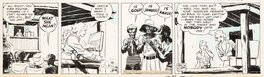 Milton Caniff - Terry et les Pirates . Strip du 21 juillet 1936 . - Comic Strip