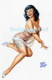 Armando Huerta - Tattoo Bettie Page - Original Illustration