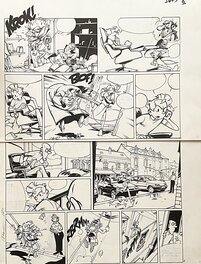 Jose Luis Munuera - Spirou et Fantasio Tome 48 - L’homme qui ne voulait pas mourir - Planche originale