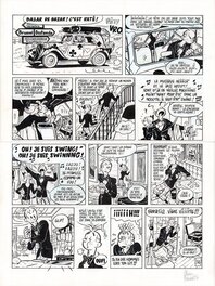 Spirou et Fantasio - Planche originale