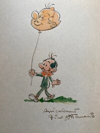 Dino Attanasio - Attanasio, illustration originale, Spaghetti et Prosciutto. - Illustration originale