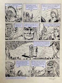 Ersel, planche originale, "les pionniers du Nouveau Monde, Petit Homme".
