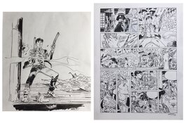 Gilles Mezzomo - Ethan Ringler couverture + planche - Comic Strip