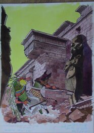 Lucien De Gieter - Papyrus COUVERTURE SPIROU 2605 - Planche originale