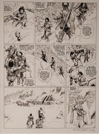 Grzegorz Rosinski - Planche originale Thorgal 'Le maitre des Montagnes' - Planche originale