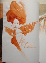 La dedicace pleine page a L'encre brune ( ....peut être de la broue de noix ) La dedicace pleine page a L'encre brune ( ....peut être de la broue de noix )