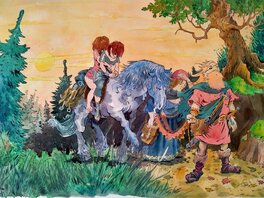 Davide Garota - Hansel and Gretel - Illustration originale