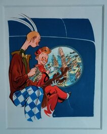 Al Severin - Severin - illustration Spirou - Illustration originale