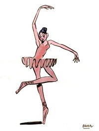 Blutch - Danseuse - Original Illustration