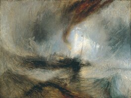 " Tempête de neige en mer " (1842) tableau de Joseph Mallord William Turner (1775-1851)