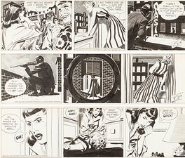 Alex Raymond - Rip Kirby - "The Return of the Mangler" - Planche originale