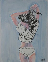 Antonin Gallo - Demoiselle (9) - Original Illustration