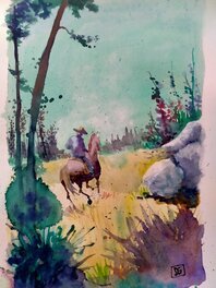 Davide Garota - Lonesome cowboy - Illustration originale
