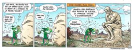 Yves Chagnaud - Strip 43 de Nabuchodinosaure (Mise en couleur) - Original art