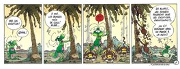 Yves Chagnaud - Strip 47 de Nabuchodinosaure (Mise en couleur) - Original art