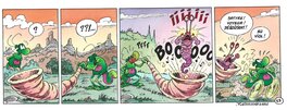 Yves Chagnaud - Strip 52 de Nabuchodinosaure (Mise en couleur) - Œuvre originale