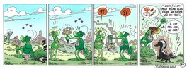 Yves Chagnaud - Strip 80 de Nabuchodinosaure (Mise en couleur) - Color guide