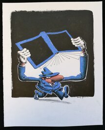 Laurent Houssin - Nuit d'encre - Illustration originale
