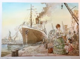 Paul Salomone - Un nouveau départ pour Margot - Illustration originale