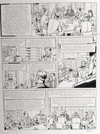 Antoine Aubin - Blake et Mortimer la malédiction des trente deniers Tome 2 - Planche originale