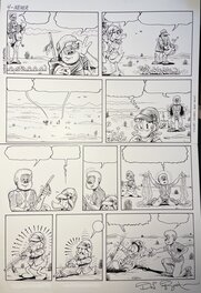 Don Rosa - La jeunesse de Picsou épisode 7, le rêveur du never never - Planche originale